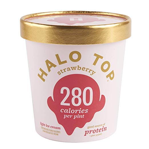 Light Ice Cream, Strawberry,