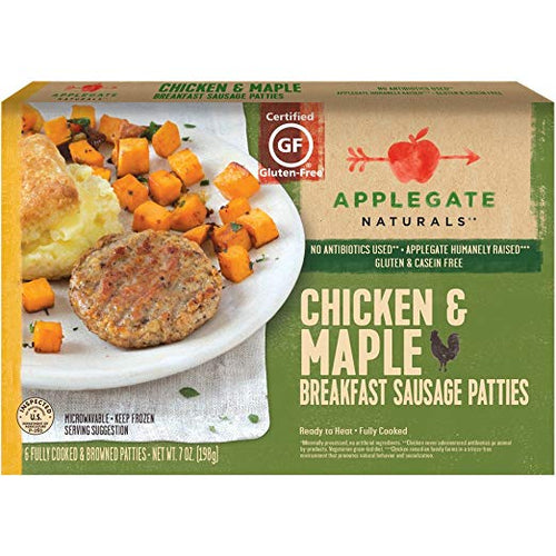 Natural Chicken & Maple Breakfast Sausage Patties,